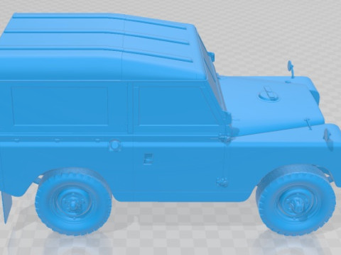 Land Rover Series IIA 88 Pickup 1968 V2 Printable Car 3D Print Model