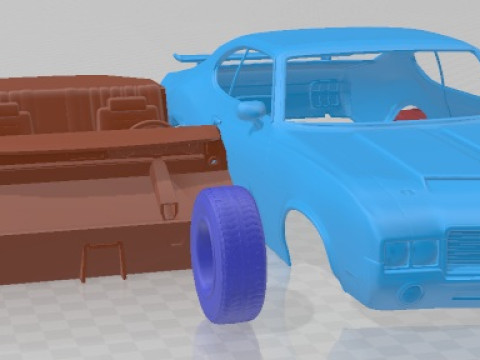Oldsmobile Cutlass 442 1971 Printable Car 3D 打印模型