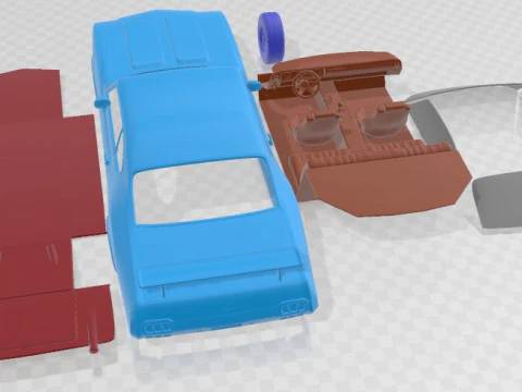 Oldsmobile Cutlass 442 1971 Printable Car 3D Print Model