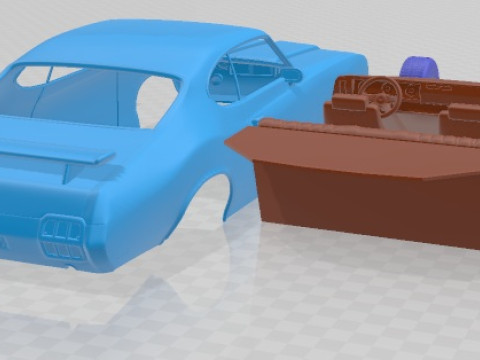 Oldsmobile Cutlass 442 1971 Printable Car 3D 打印模型