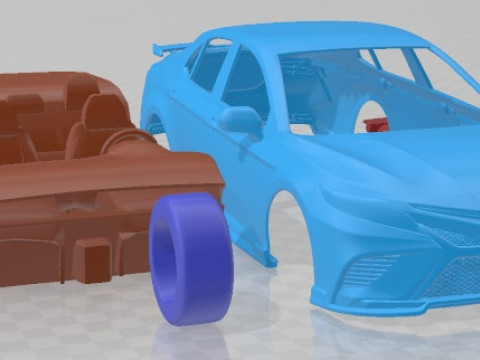 Toyota Camry TRD 2020 Printable Car Model Cetak 3D