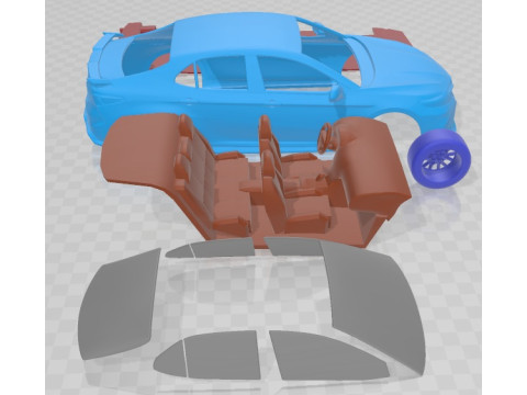 Toyota Camry TRD 2020 Printable Car Model Cetak 3D