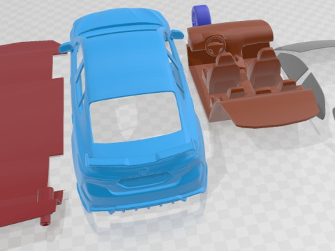 Toyota Camry TRD 2020 Printable Car Model Cetak 3D
