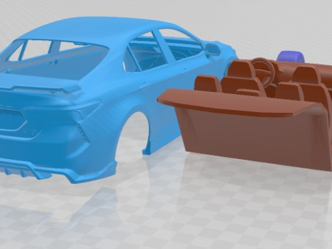 Toyota Camry TRD 2020 Printable Car Model Cetak 3D