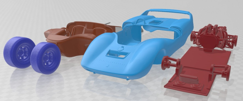 De Tomaso P70 2025 Printable Car 3D Baskı Modeli .c4d .max .obj .3ds .fbx .stl .blend 