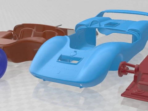 De Tomaso P70 2025 Printable Car 3D Print Model