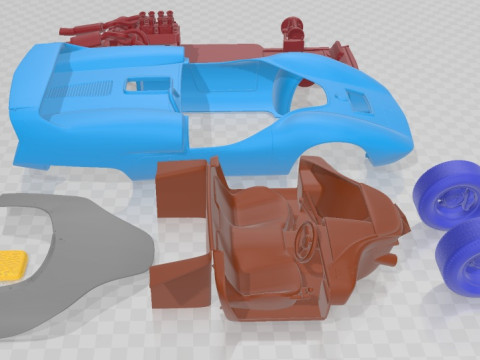De Tomaso P70 2025 Printable Car 3D Baskı Modeli