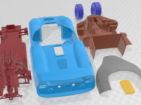De Tomaso P70 2025 Printable Car 3D Baskı Modeli