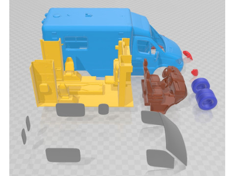 Mercedes Benz Sprinter Ambulance 2011 Printable 3D Print Model