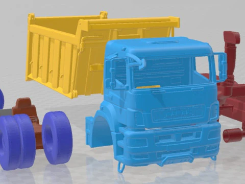Kamaz 6580 K5 Dump Truck 2016 Printable 3D Print Model