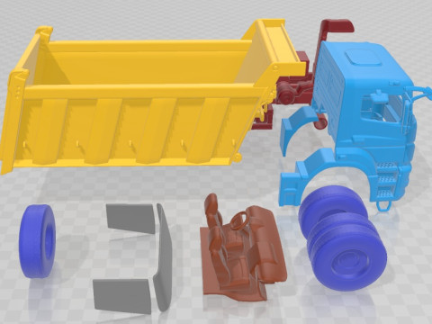 Kamaz 6580 K5 Dump Truck 2016 Printable 3Dプリントモデル
