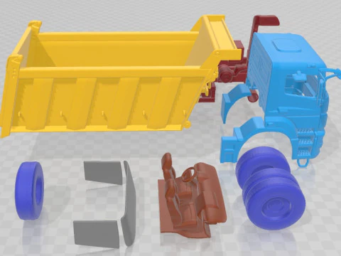 Kamaz 6580 K5 Dump Truck 2016 Printable 3D Print Model