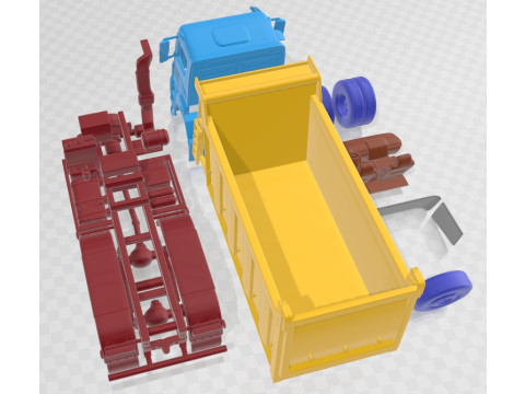 Kamaz 6580 K5 Dump Truck 2016 Printable 3Dプリントモデル