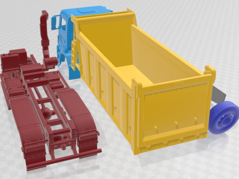 Kamaz 6580 K5 Dump Truck 2016 Printable 3Dプリントモデル