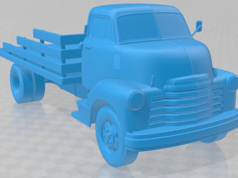 Chevrolet COE Truck 1950 Printable 3D Print Model