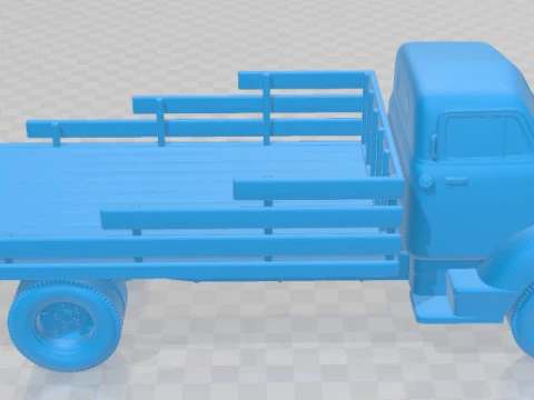 Chevrolet COE Truck 1950 Printable 3D Print Model