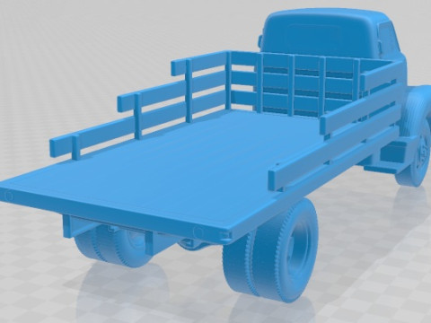 Chevrolet COE Truck 1950 Printable Modello di stampa 3D