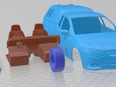 Falcon FG UTE XR6 Police 2011 Printable Car Model Cetak 3D