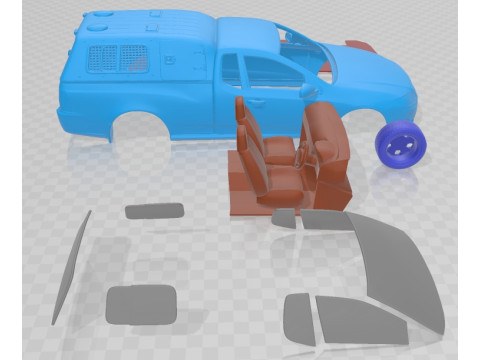 Falcon FG UTE XR6 Police 2011 Printable Car Model Cetak 3D