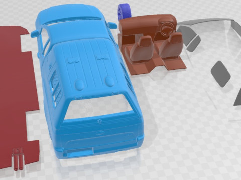 Falcon FG UTE XR6 Police 2011 Printable Car Model Cetak 3D