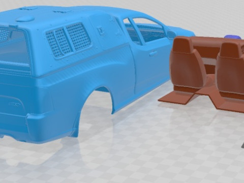 Falcon FG UTE XR6 Police 2011 Printable Car Model Cetak 3D