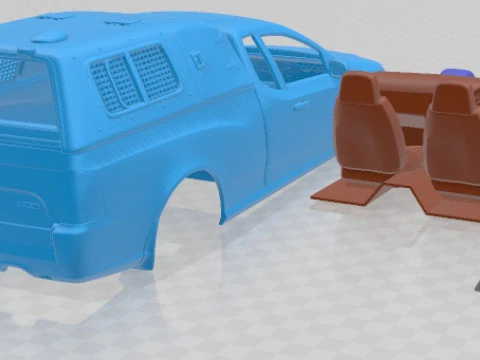 Falcon FG UTE XR6 Police 2011 Printable Car 3D Print Model