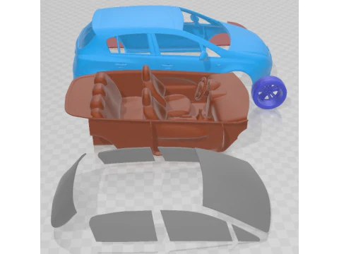 Opel Corsa 2007 Printable Car 3D Print Model