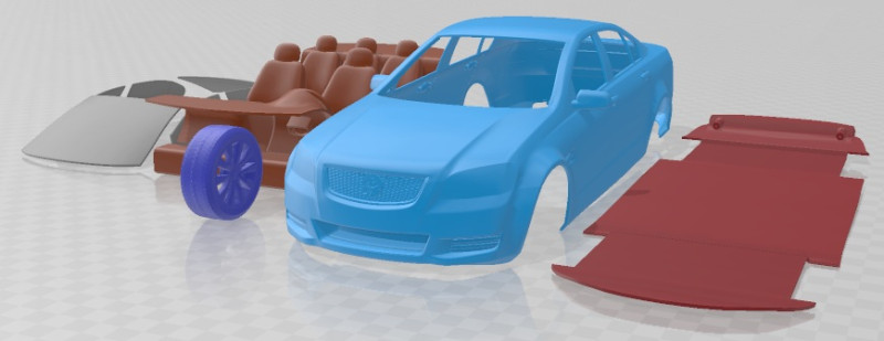 Holden Commodore VE Sedan 2012 Printable Car 3D 打印模型 .c4d .max .obj .3ds .fbx .stl .blend 