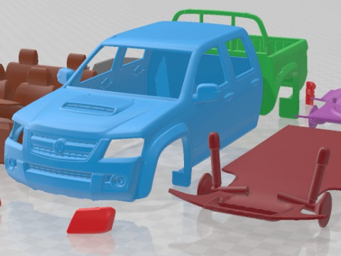 Holden Colorado CrewCab LX 2008 Printable Car Modelo de Impressão 3D