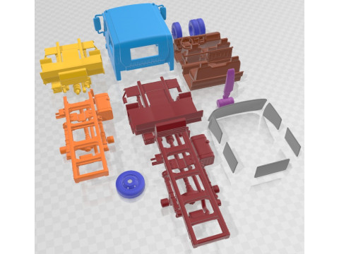 Isuzu NPS 300 CrewCab Chassis Truck 2015 Printable Modèles 3D en vedette