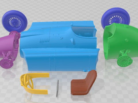 Ferrari D50 1956 Printable Car 3D 打印模型