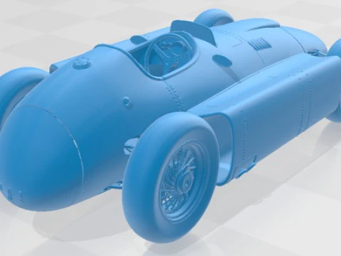 Ferrari D50 1956 Printable Car 3D Print Model