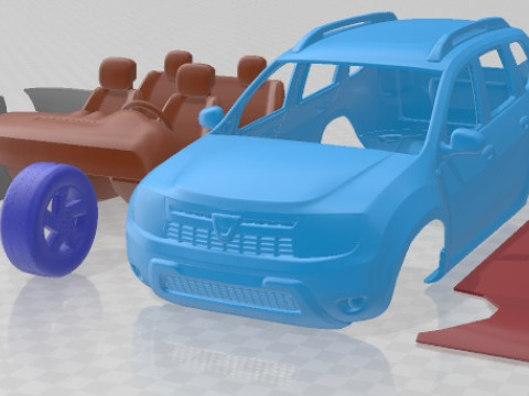 Dacia Duster 2011 Printable Car Modelo de Impressão 3D