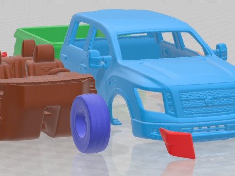 Nissan Titan XD Pro 4x 2016 Printable Car 3D printmodel