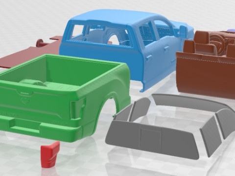 Nissan Titan XD Pro 4x 2016 Printable Car 3D printmodel