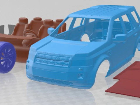 Auto stampabile Land Rover Freelander 2011 Modello di stampa 3D