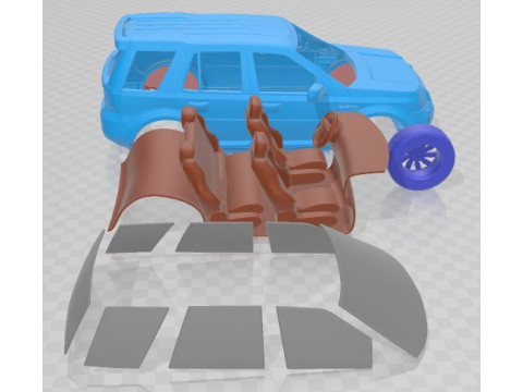 Land Rover Freelander 2011 Printable Car 3D Print Model