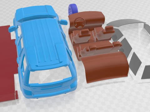 Land Rover Freelander 2011 Printable Car 3D Print Model