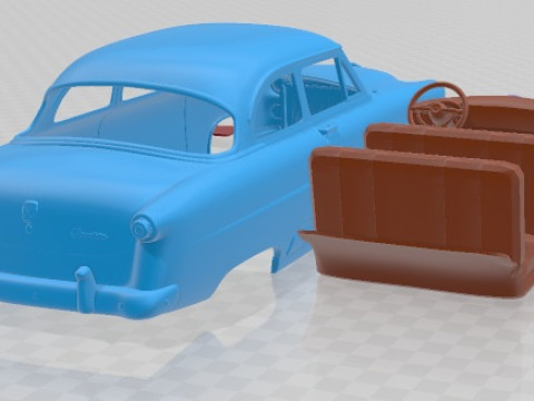 Mainline 70A Tudor Sedan 1952 Printable Car 3D printmodel