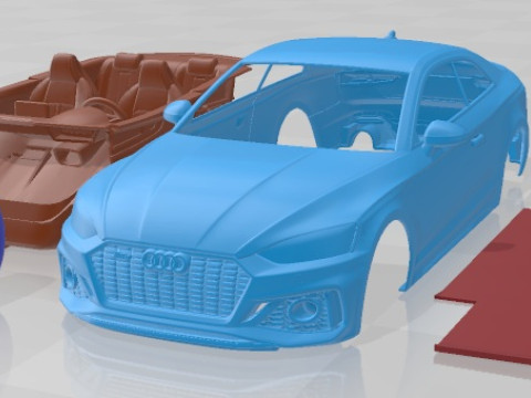 Audi RS5 Coupe 2020 Printable Car Modelo de Impressão 3D