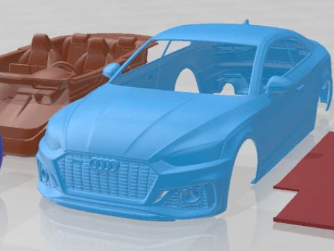 Audi RS5 Coup&eacute; 2020 afdrukbare auto 3D printmodel