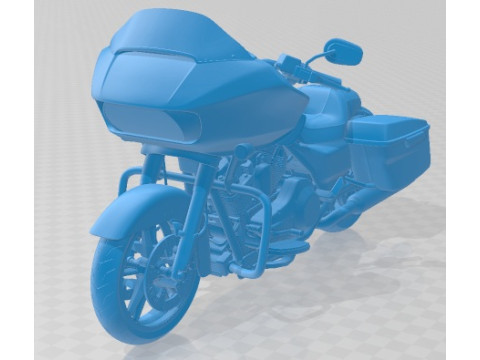 Harley Davidson Road Glide 2015 Printable Motorbike Modèles 3D en vedette