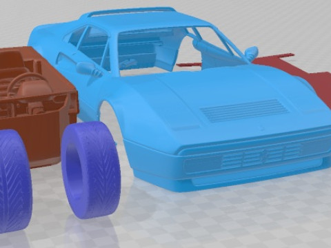 Ferrari 328 GTB 1985 Printable Car Modelo de impresión 3D