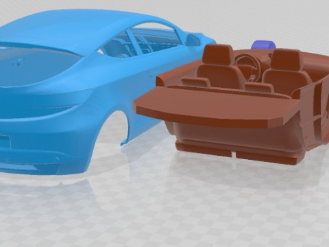 Renault Megane Coupe 2009 Printable Car 3D Print Model