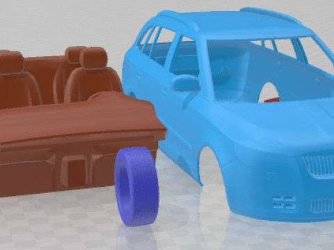Skoda Fabia Combi 2008 Printable Car 3D printmodel