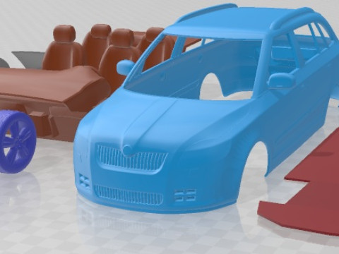 Skoda Fabia Combi 2008 Printable Car 3D printmodel