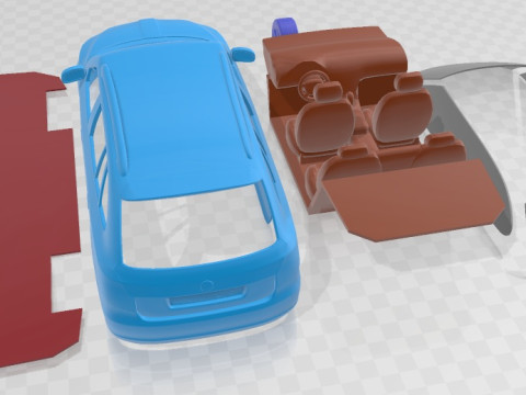 Skoda Fabia Combi 2008 Printable Car 3D printmodel
