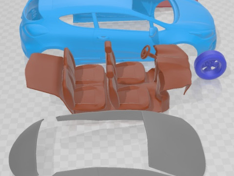 Kia Pro Ceed GT 2014 Printable Car 3Dプリントモデル