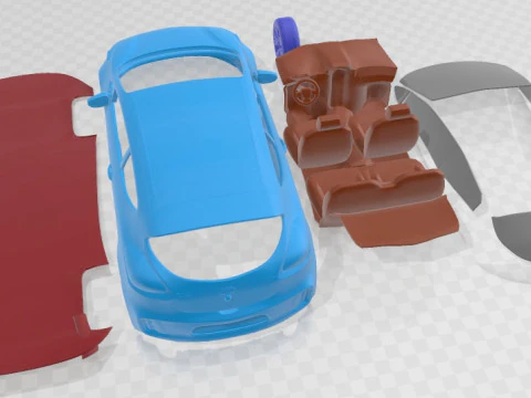 Kia Pro Ceed GT 2014 Printable Car 3D Print Model