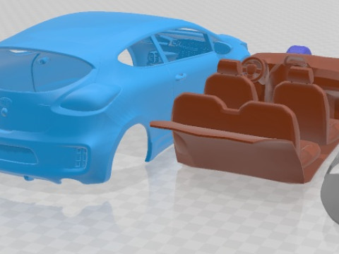 Kia Pro Ceed GT 2014 Printable Car 3Dプリントモデル